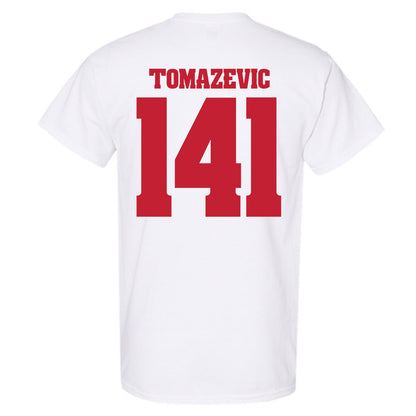 Wisconsin - NCAA Wrestling : Peter Tomazevic - Classic Shersey T-Shirt-1