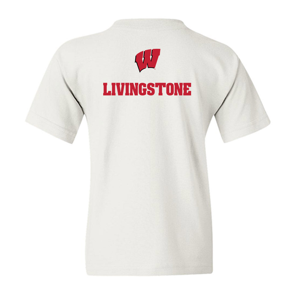 Wisconsin - NCAA Men's Cross Country : Johnny Livingstone - Sports Shersey Youth T-Shirt-1