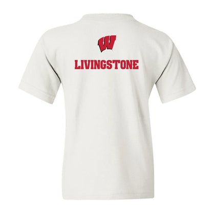 Wisconsin - NCAA Men's Cross Country : Johnny Livingstone - Sports Shersey Youth T-Shirt-1