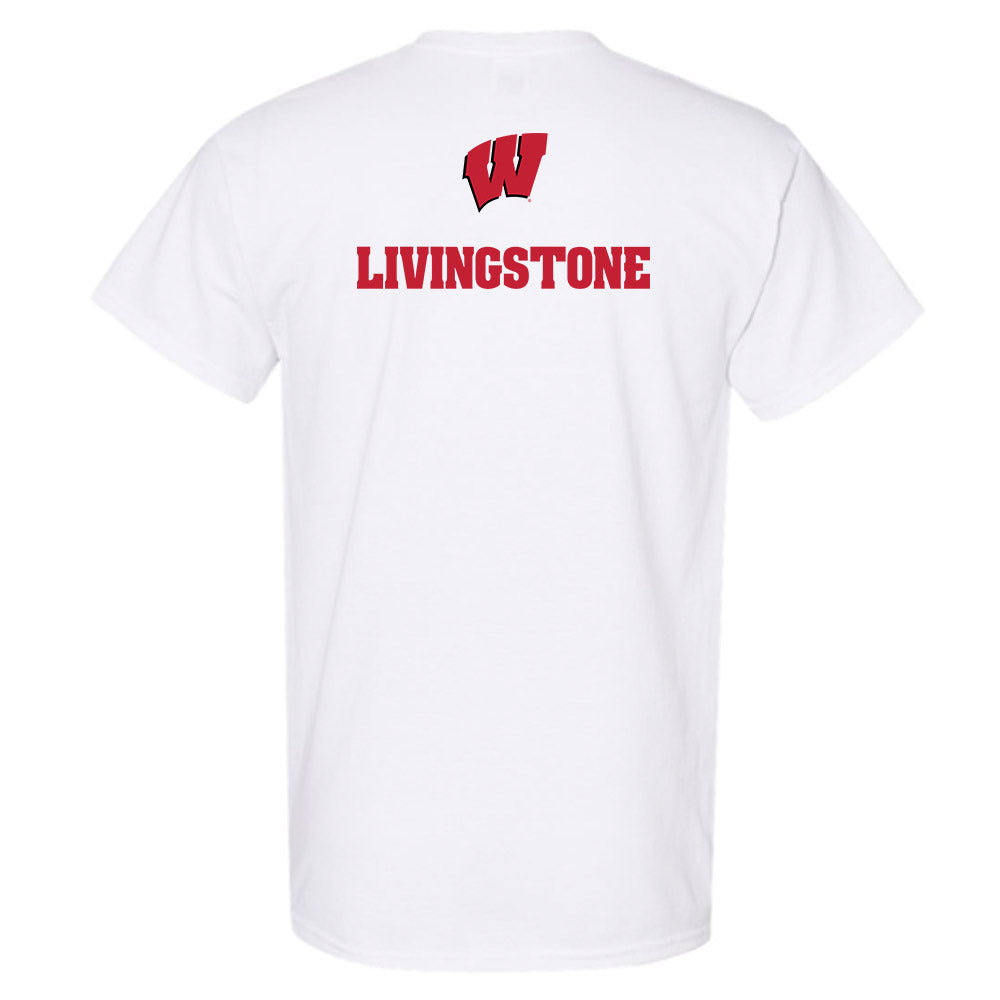 Wisconsin - NCAA Men's Cross Country : Johnny Livingstone - Sports Shersey T-Shirt-1