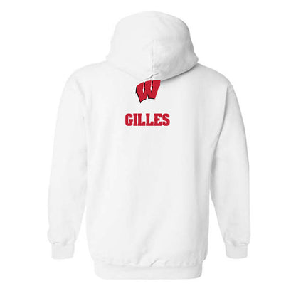 Wisconsin - NCAA Men's Track & Field : Nick Gilles - Sports Shersey Hooded Sweatshirt-1