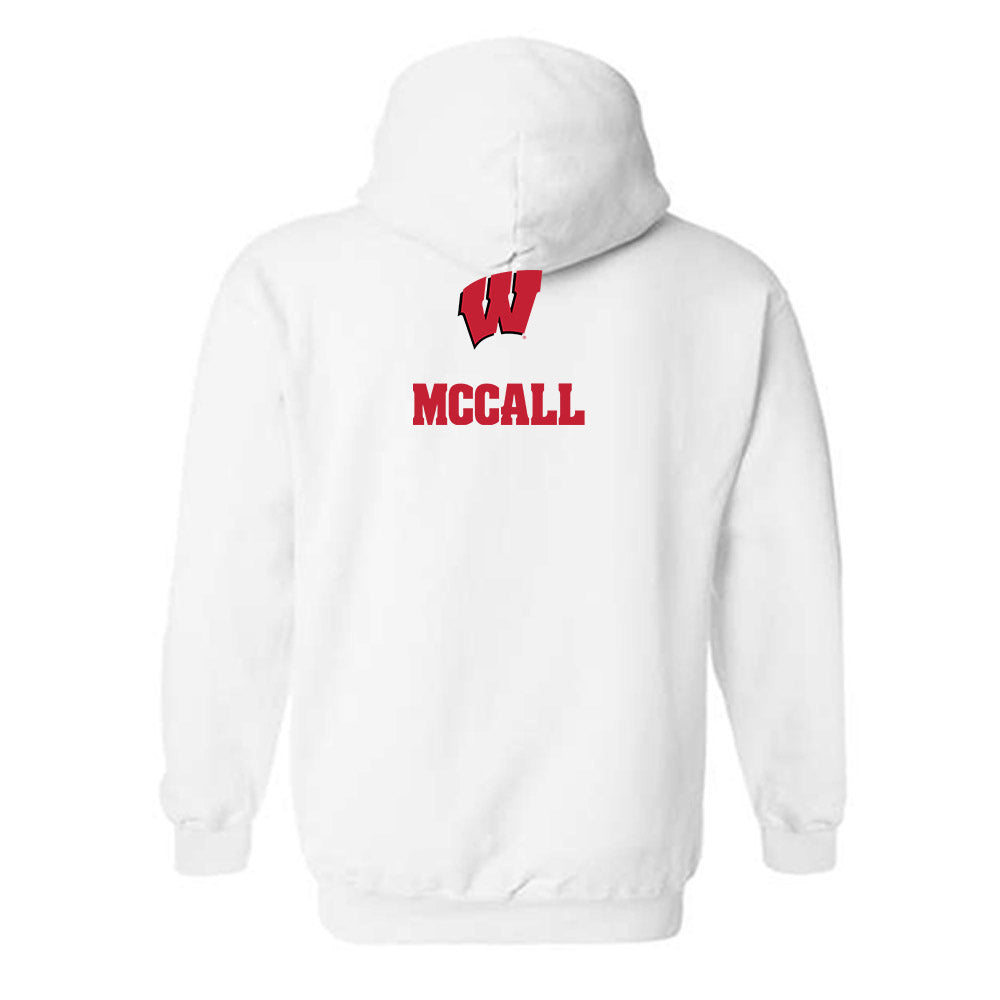 Wisconsin - NCAA Men's Track & Field : Terron McCall - Sports Shersey Hooded Sweatshirt-1