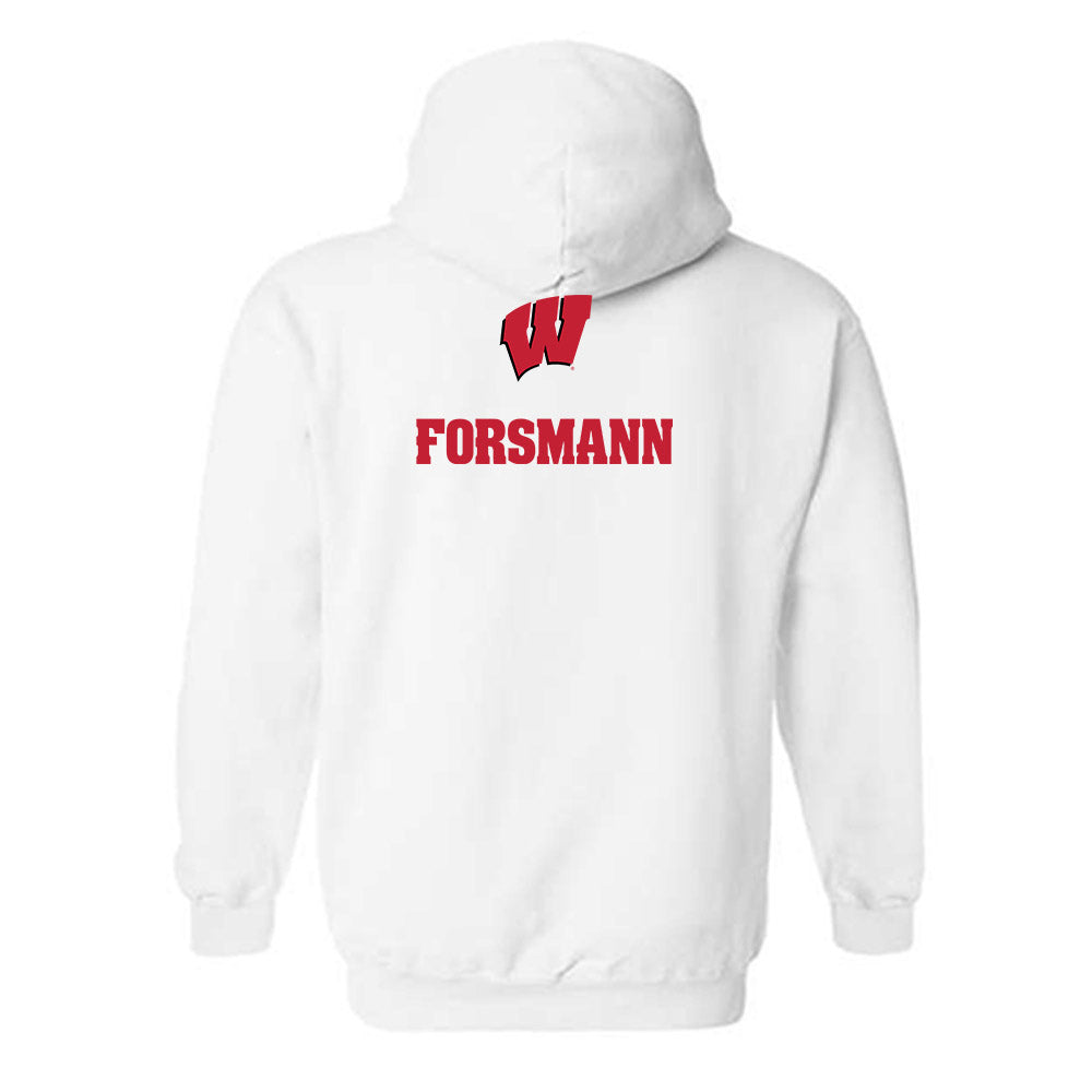 Wisconsin - NCAA Men's Track & Field : Lorenz Forsmann - Sports Shersey Hooded Sweatshirt-1