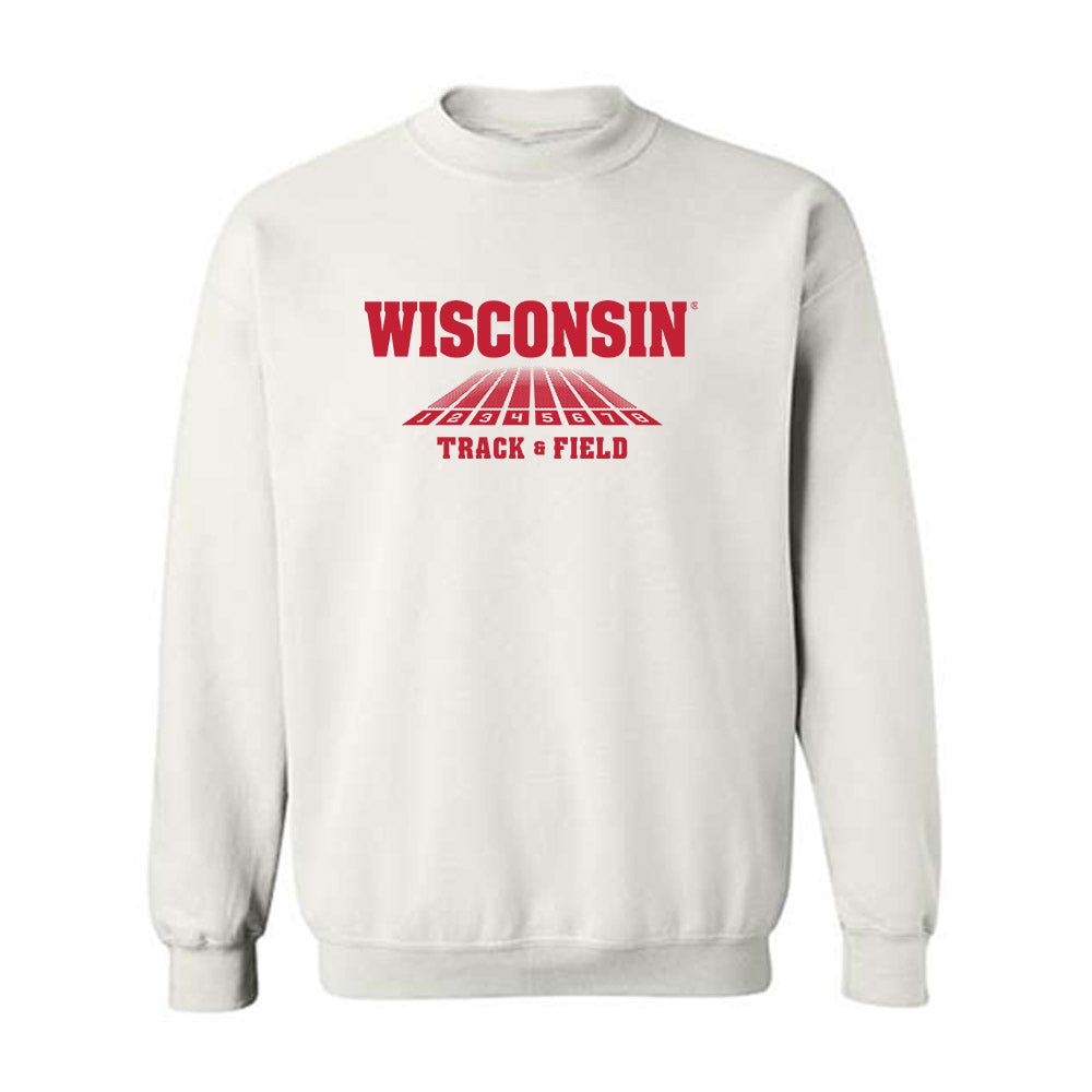 Wisconsin - NCAA Men's Track & Field : Tonovila Hicks - Sports Shersey Crewneck Sweatshirt-0