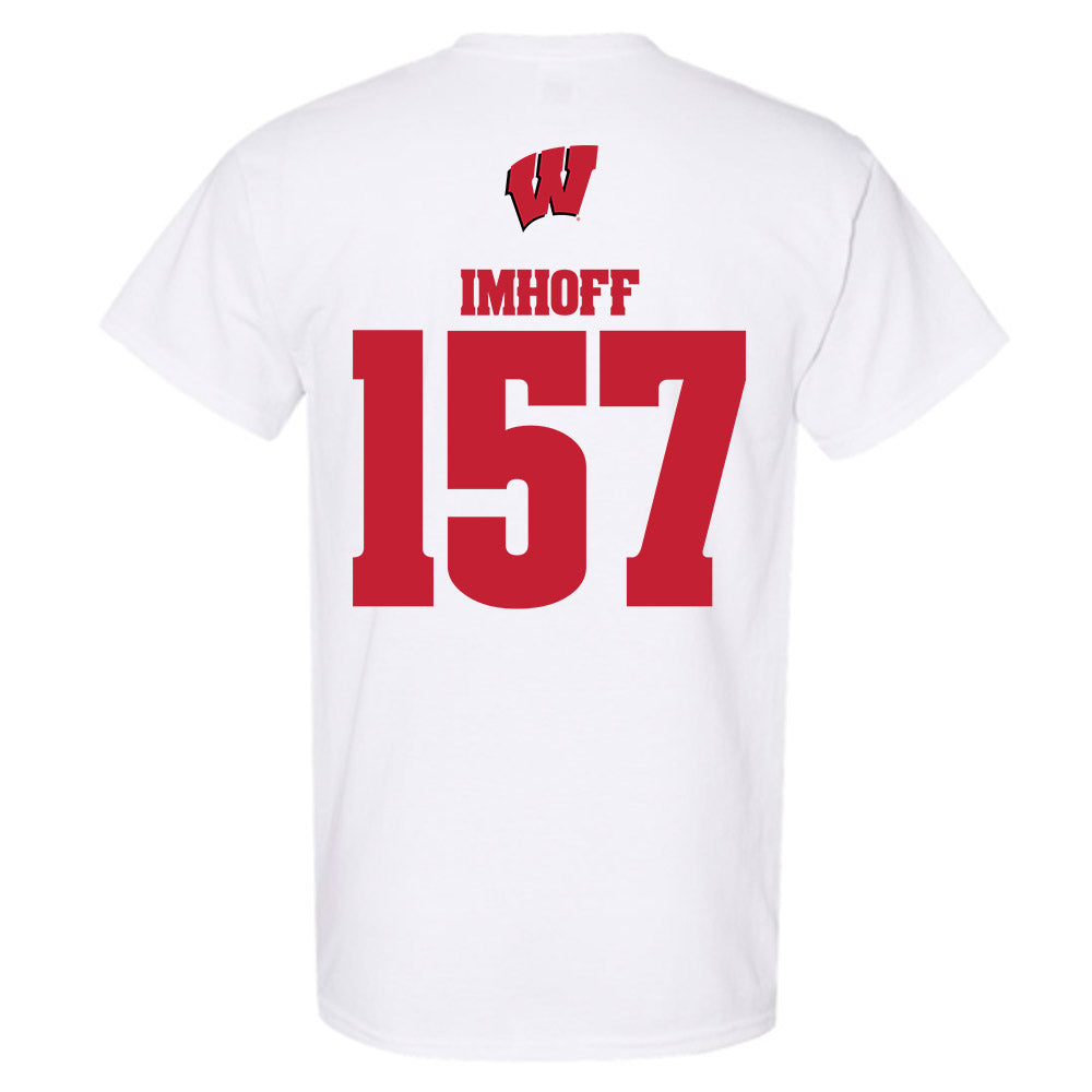 Wisconsin - NCAA Wrestling : Tyson Imhoff - Sports Shersey T-Shirt-1