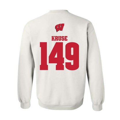 Wisconsin - NCAA Wrestling : Simon Kruse - Sports Shersey Crewneck Sweatshirt-1