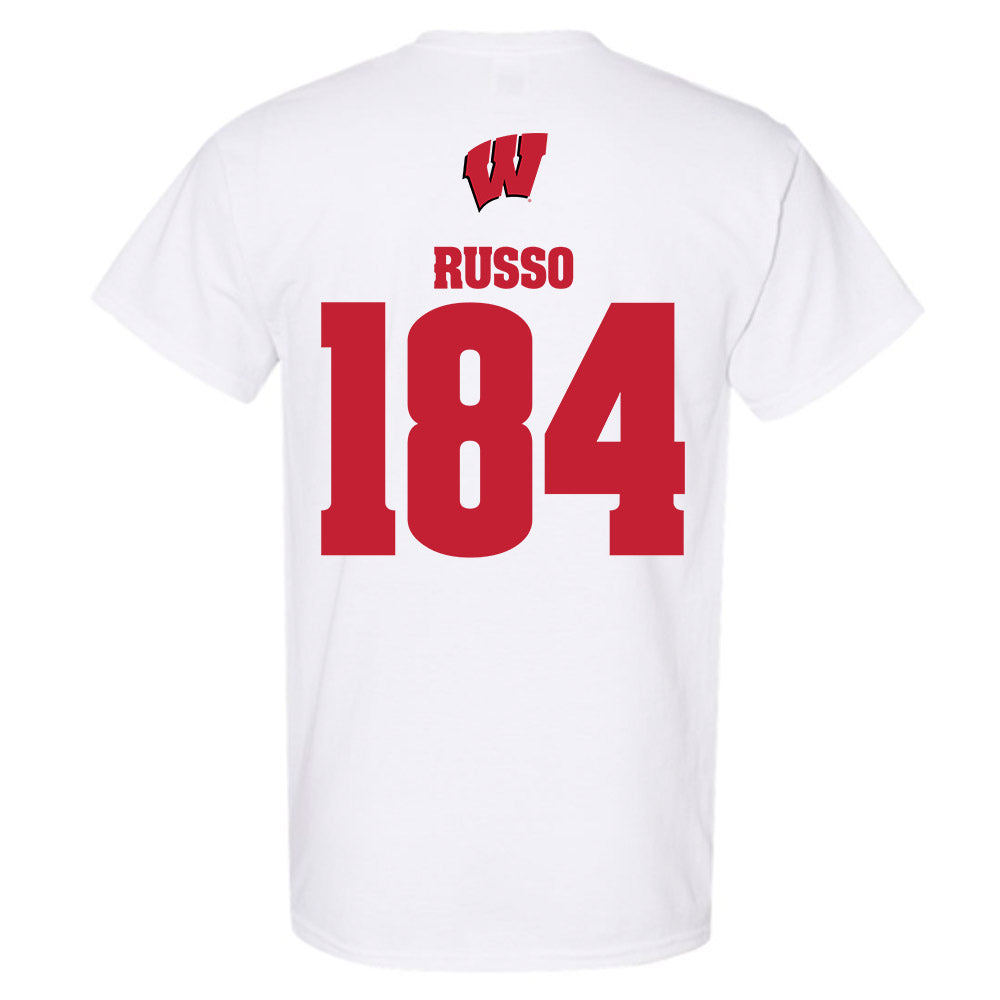 Wisconsin - NCAA Wrestling : Dylan Russo - Sports Shersey T-Shirt-1