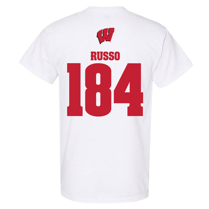 Wisconsin - NCAA Wrestling : Dylan Russo - Sports Shersey T-Shirt-1