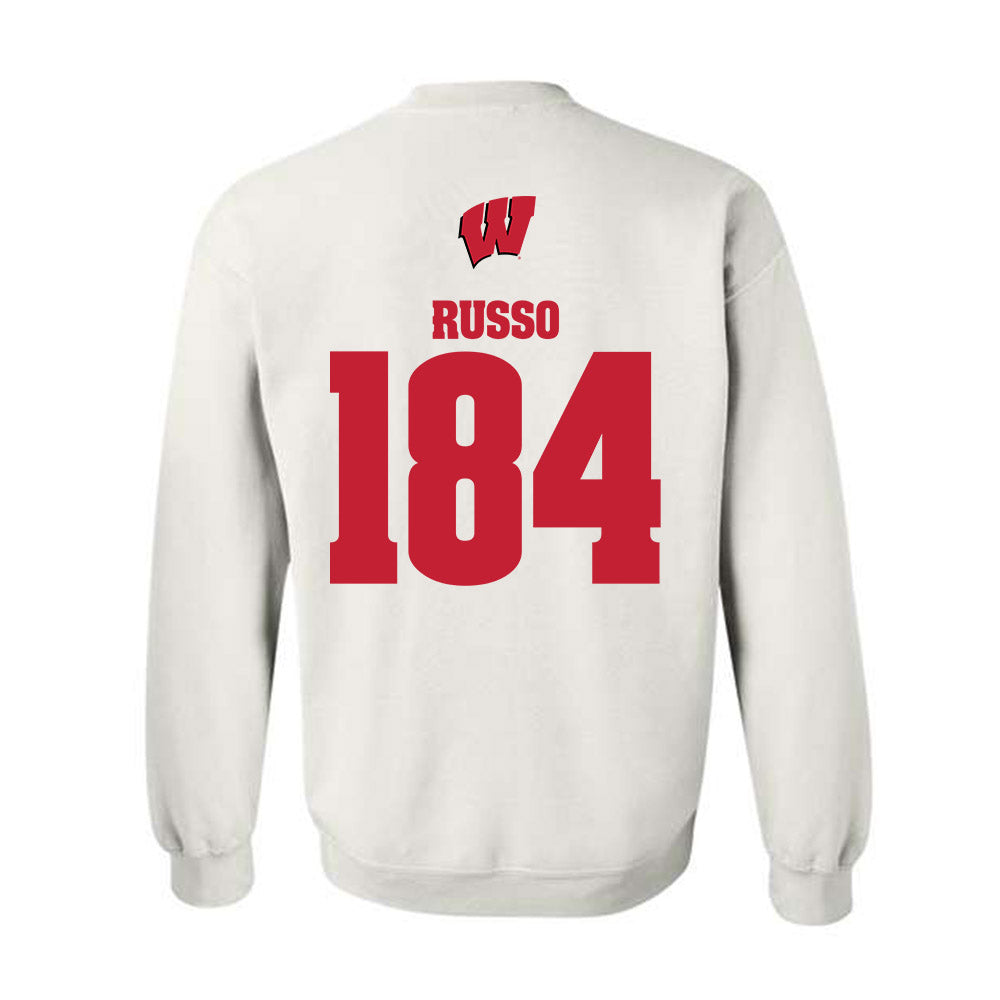 Wisconsin - NCAA Wrestling : Dylan Russo - Sports Shersey Crewneck Sweatshirt-1