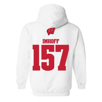 Wisconsin - NCAA Wrestling : Tyson Imhoff - Sports Shersey Hooded Sweatshirt-1