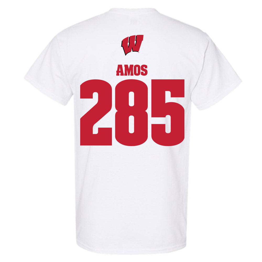 Wisconsin - NCAA Wrestling : Braxton Amos - Sports Shersey T-Shirt-1