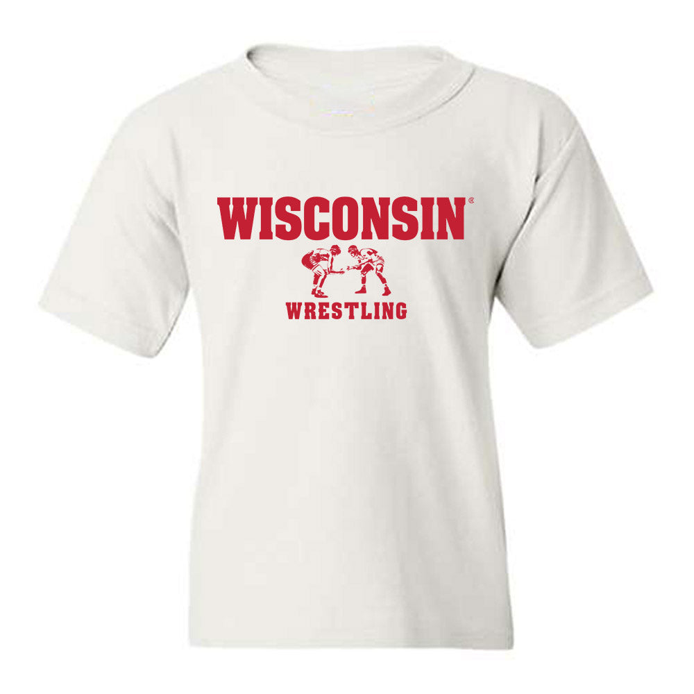 Wisconsin - NCAA Wrestling : Simon Kruse - Sports Shersey Youth T-Shirt-0