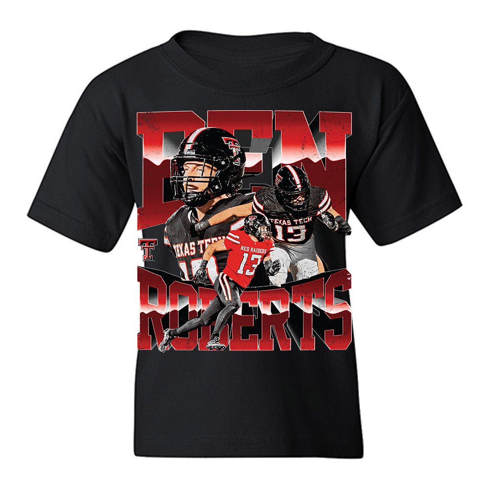 Texas Tech - NCAA Football : Ben Roberts - Collage Youth T-Shirt-0