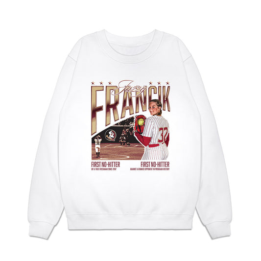 FSU - NCAA Softball : Jazzy Francik - Collage Premium Crewneck Sweatshirt-0