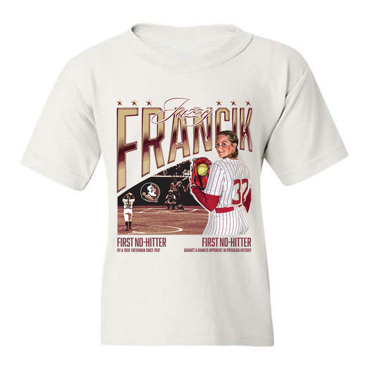 FSU - NCAA Softball : Jazzy Francik - Collage Youth T-Shirt-0