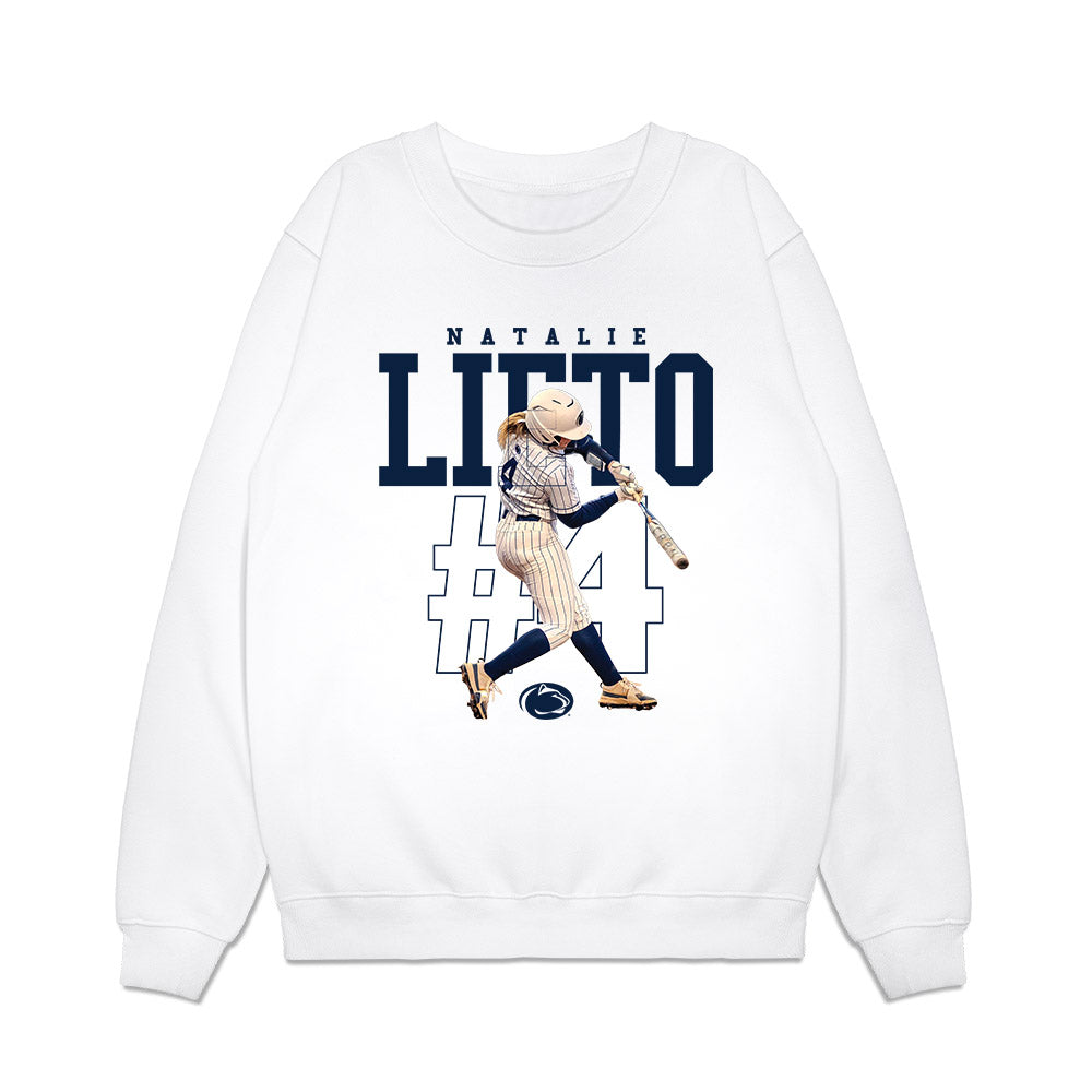 Penn State - NCAA Softball : Natalie Lieto - Collage Premium Crewneck Sweatshirt-0