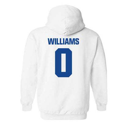 Hampton - NCAA Men's Basketball : Kody Williams - Classic Shersey Hooded Sweatshirt-1