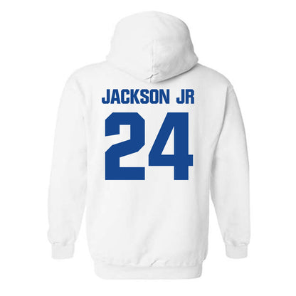 Hampton - NCAA Football : Andre Jackson Jr - Classic Shersey Hooded Sweatshirt-1