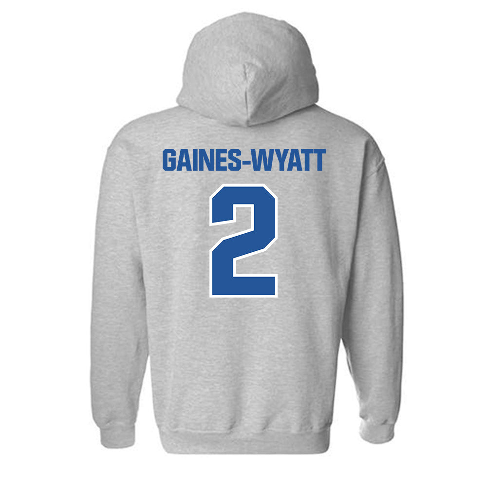 Hampton - NCAA Men's Basketball : Jalyke Gaines-Wyatt - Classic Shersey Hooded Sweatshirt-1