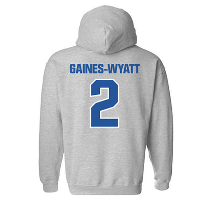 Hampton - NCAA Men's Basketball : Jalyke Gaines-Wyatt - Classic Shersey Hooded Sweatshirt-1