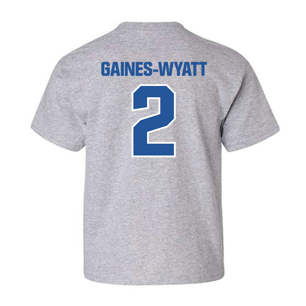 Hampton - NCAA Men's Basketball : Jalyke Gaines-Wyatt - Classic Shersey Youth T-Shirt-1