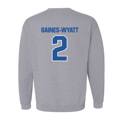 Hampton - NCAA Men's Basketball : Jalyke Gaines-Wyatt - Classic Shersey Crewneck Sweatshirt-1