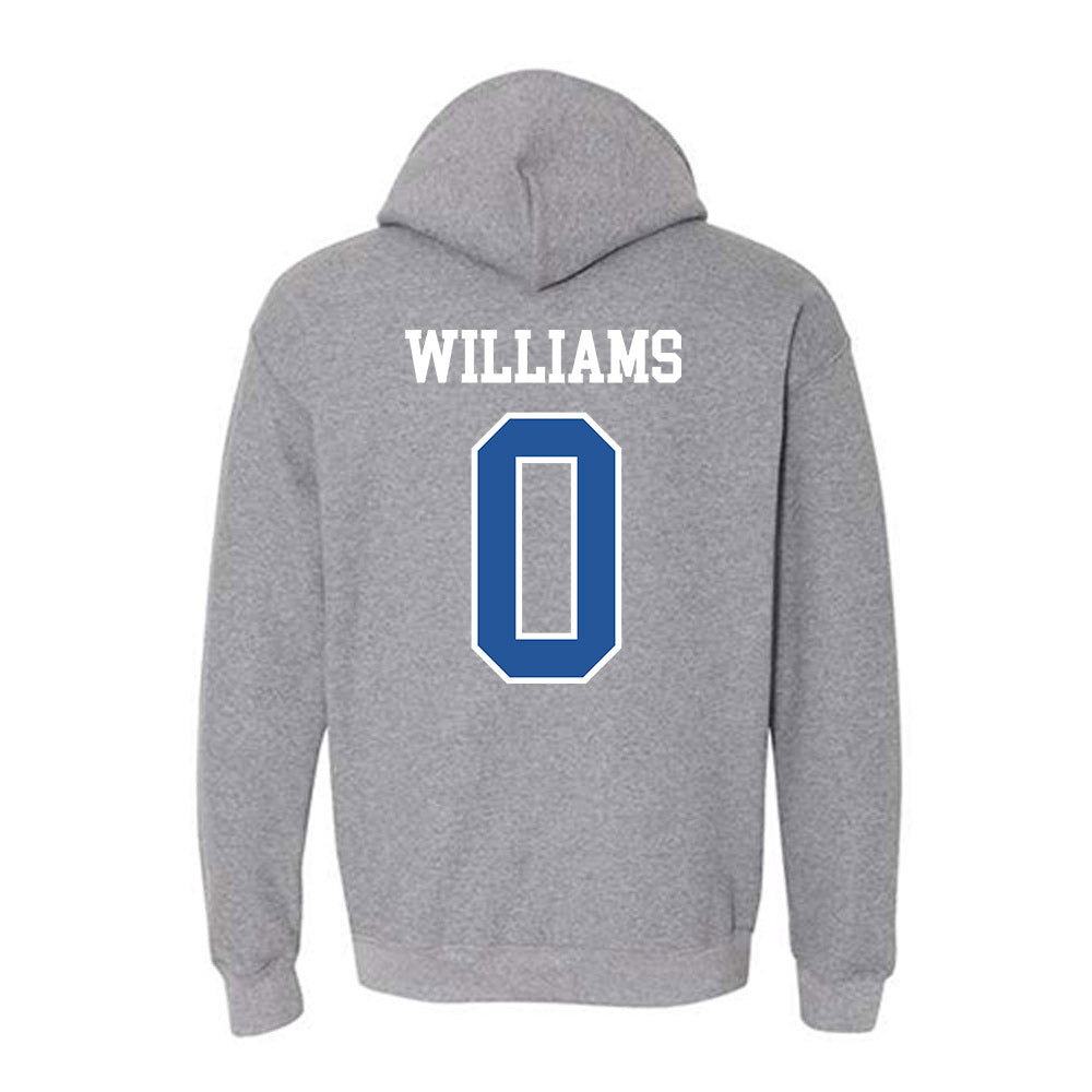 Hampton - NCAA Men's Basketball : Kody Williams - Classic Shersey Hooded Sweatshirt-1