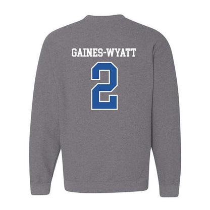 Hampton - NCAA Men's Basketball : Jalyke Gaines-Wyatt - Classic Shersey Crewneck Sweatshirt-1