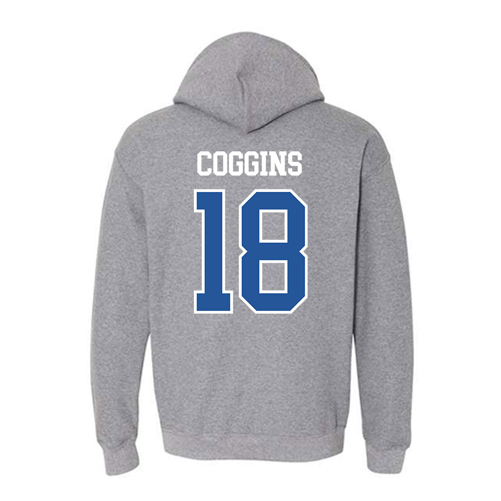 Hampton - NCAA Football : Jaysaun Coggins - Classic Shersey Hooded Sweatshirt-1