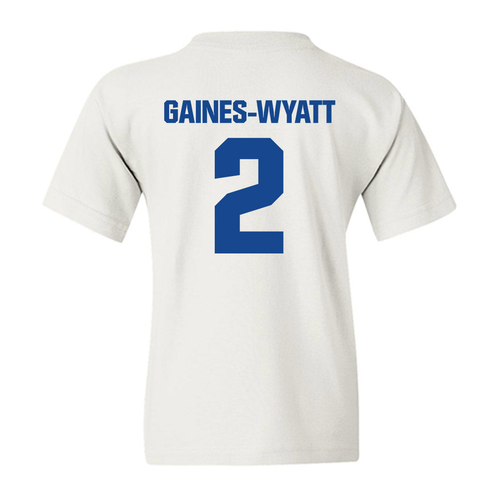 Hampton - NCAA Men's Basketball : Jalyke Gaines-Wyatt - Classic Shersey Youth T-Shirt-1