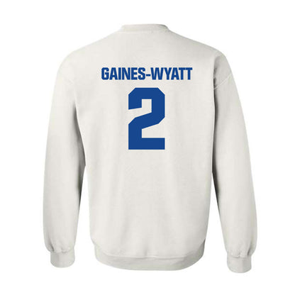 Hampton - NCAA Men's Basketball : Jalyke Gaines-Wyatt - Classic Shersey Crewneck Sweatshirt-1