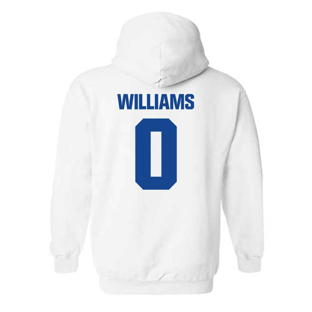 Hampton - NCAA Men's Basketball : Kody Williams - Classic Shersey Hooded Sweatshirt-1