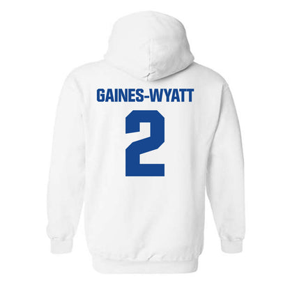 Hampton - NCAA Men's Basketball : Jalyke Gaines-Wyatt - Classic Shersey Hooded Sweatshirt-1