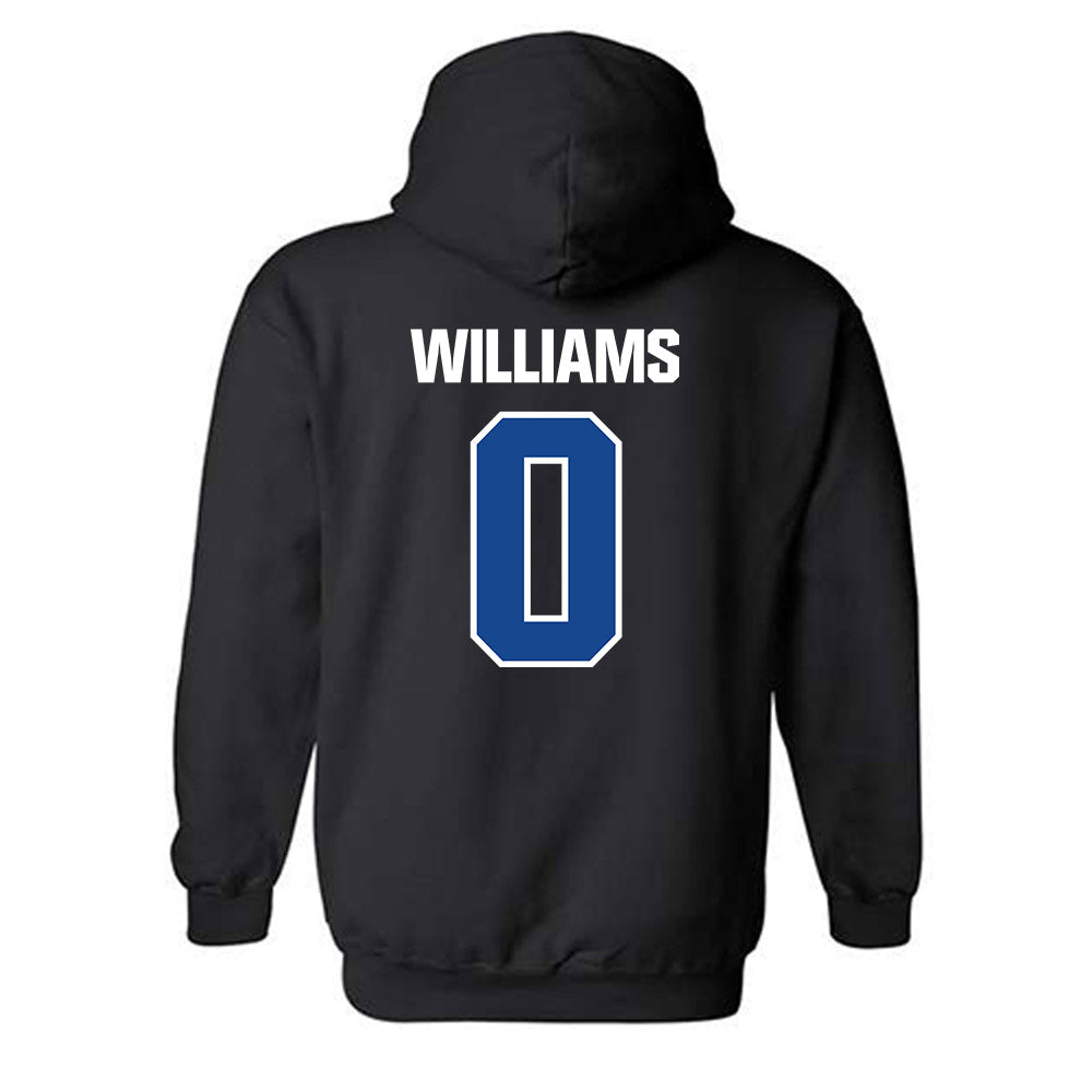 Hampton - NCAA Men's Basketball : Kody Williams - Classic Shersey Hooded Sweatshirt-1