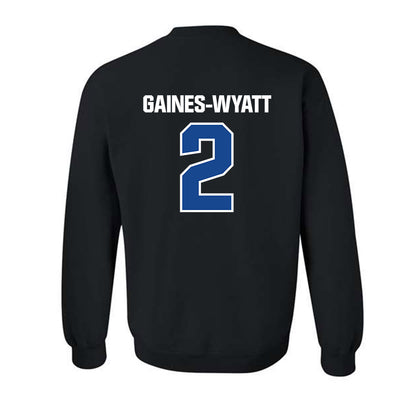 Hampton - NCAA Men's Basketball : Jalyke Gaines-Wyatt - Classic Shersey Crewneck Sweatshirt-1