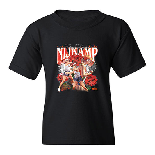 Oklahoma State - NCAA Women's Tennis : Rose Nijkamp - Collage Youth T-Shirt-0