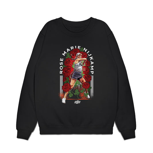 Oklahoma State - NCAA Women's Tennis : Rose Nijkamp - Caricature Premium Crewneck Sweatshirt-0