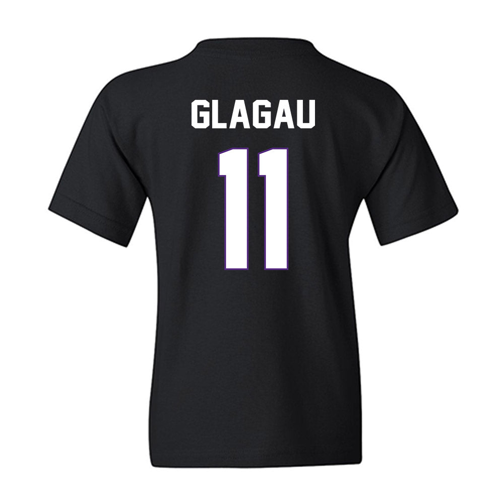 TCU - NCAA Beach Volleyball : Emma Glagau - NCAA® National Champions Youth T-Shirt-1