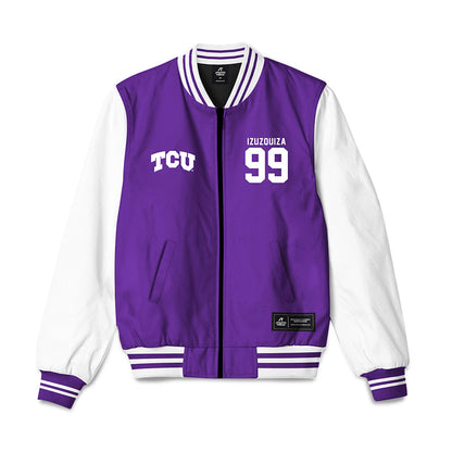 TCU - NCAA Beach Volleyball : Sofia Izuzquiza - NCAA® National Champions Bomber Jacket-0
