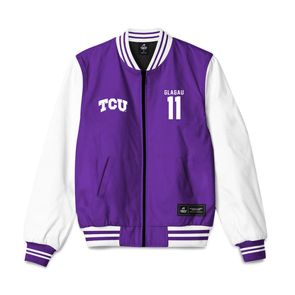 TCU - NCAA Beach Volleyball : Emma Glagau - NCAA® National Champions Bomber Jacket-0