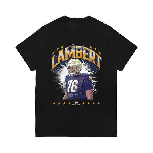 Notre Dame - NCAA Football : Guerby Lambert - Collage Comfort Colors T-Shirt-0