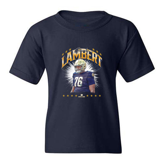 Notre Dame - NCAA Football : Guerby Lambert - Collage Youth T-Shirt-0