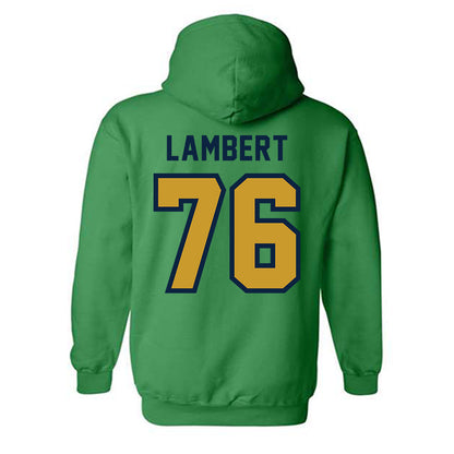 Notre Dame - NCAA Football : Guerby Lambert - Classic Shersey Hooded Sweatshirt-1
