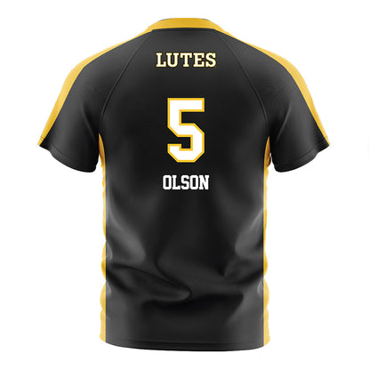 PLU - NCAA Women's Soccer : Olivia Olson - Black Soccer Jersey-1