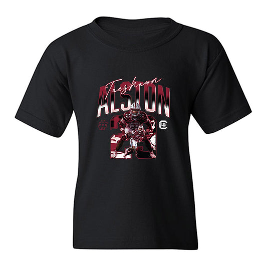 South Carolina - NCAA Football : Taeshawn Alston - Collage Youth T-Shirt-0