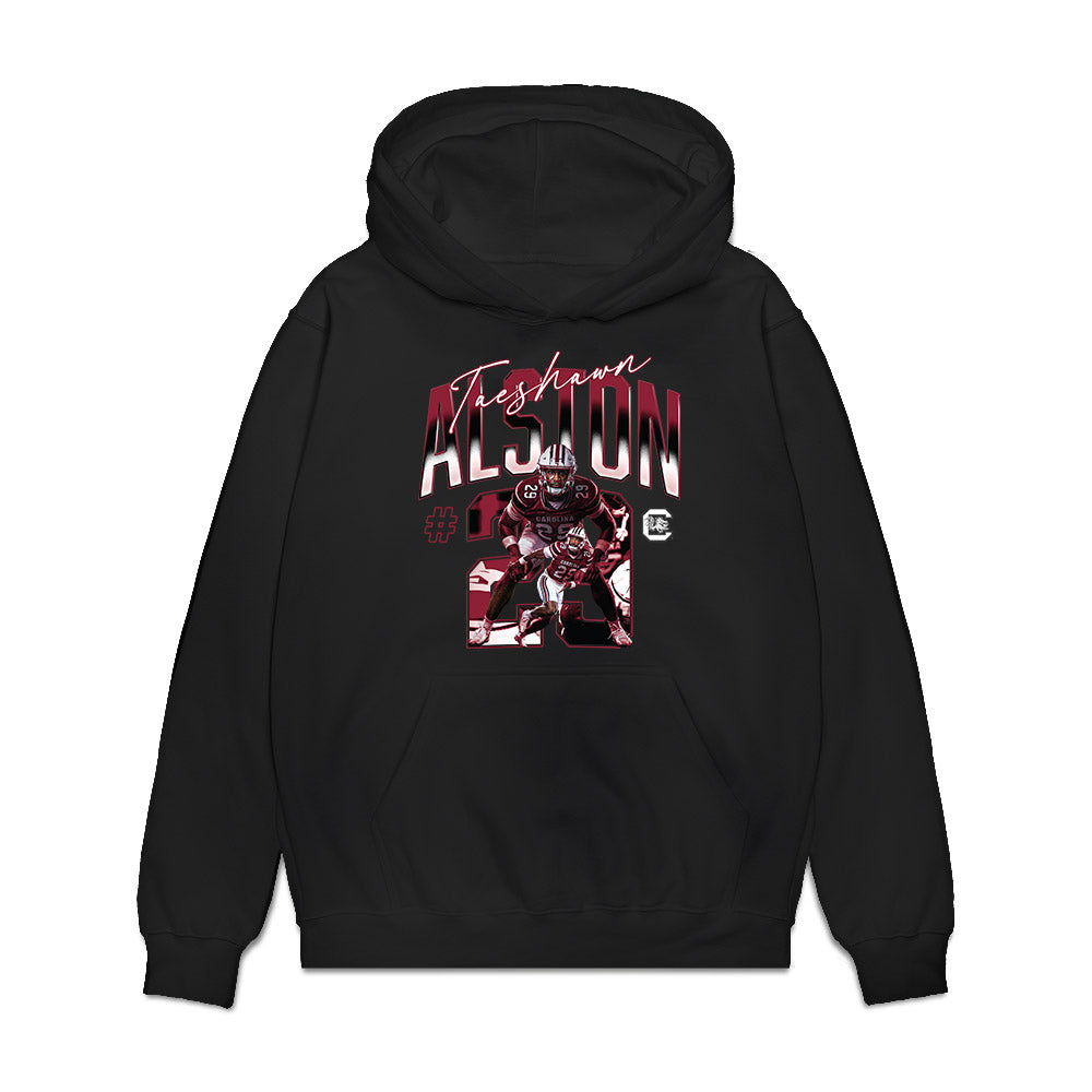 South Carolina - NCAA Football : Taeshawn Alston - Collage Premium Hooded Sweatshirt-0