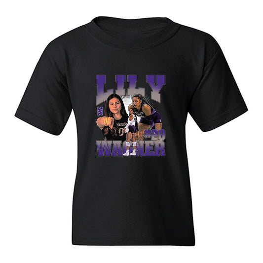 Northwestern - NCAA Women's Volleyball : Lily Wagner - Collage Youth T-Shirt-0