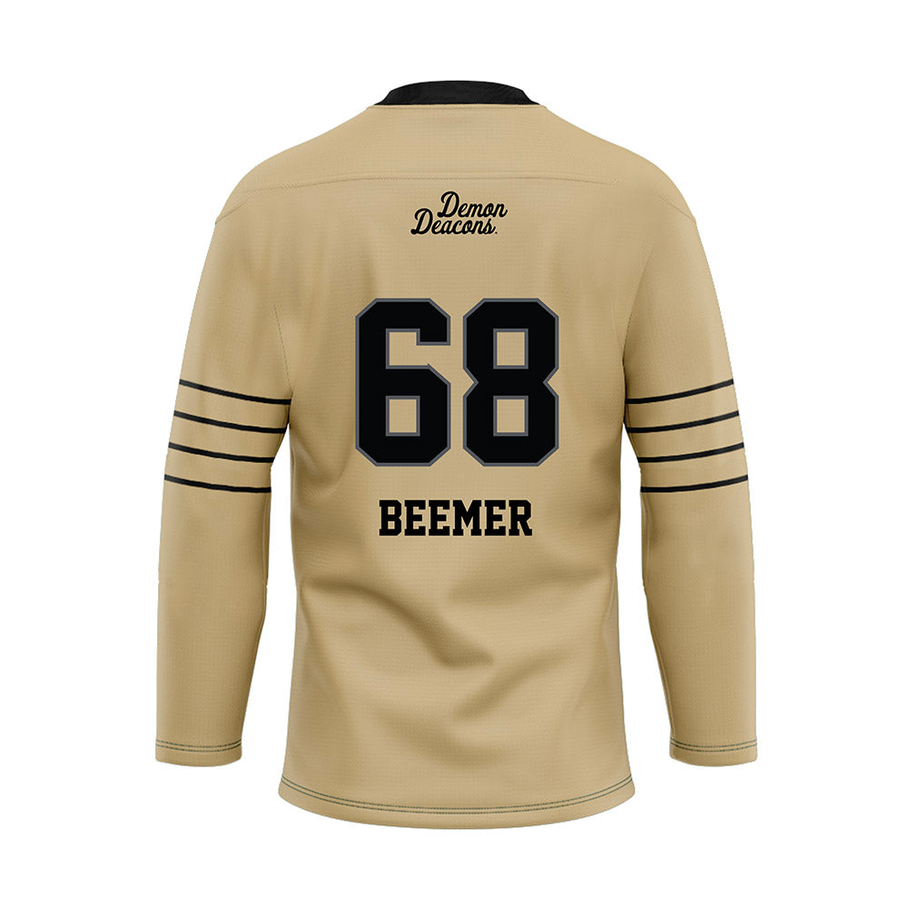 Wake Forest - NCAA Football : Luke Beemer - Hockey Jersey-1