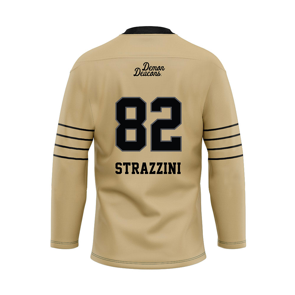 Wake Forest - NCAA Football : Luca Strazzini - Hockey Jersey-1
