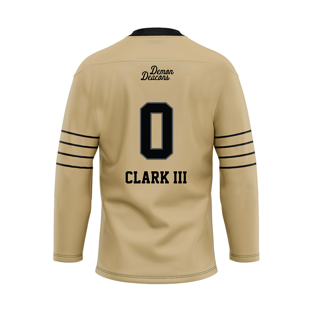Wake Forest - NCAA Football : Ty Clark III - Hockey Jersey-1